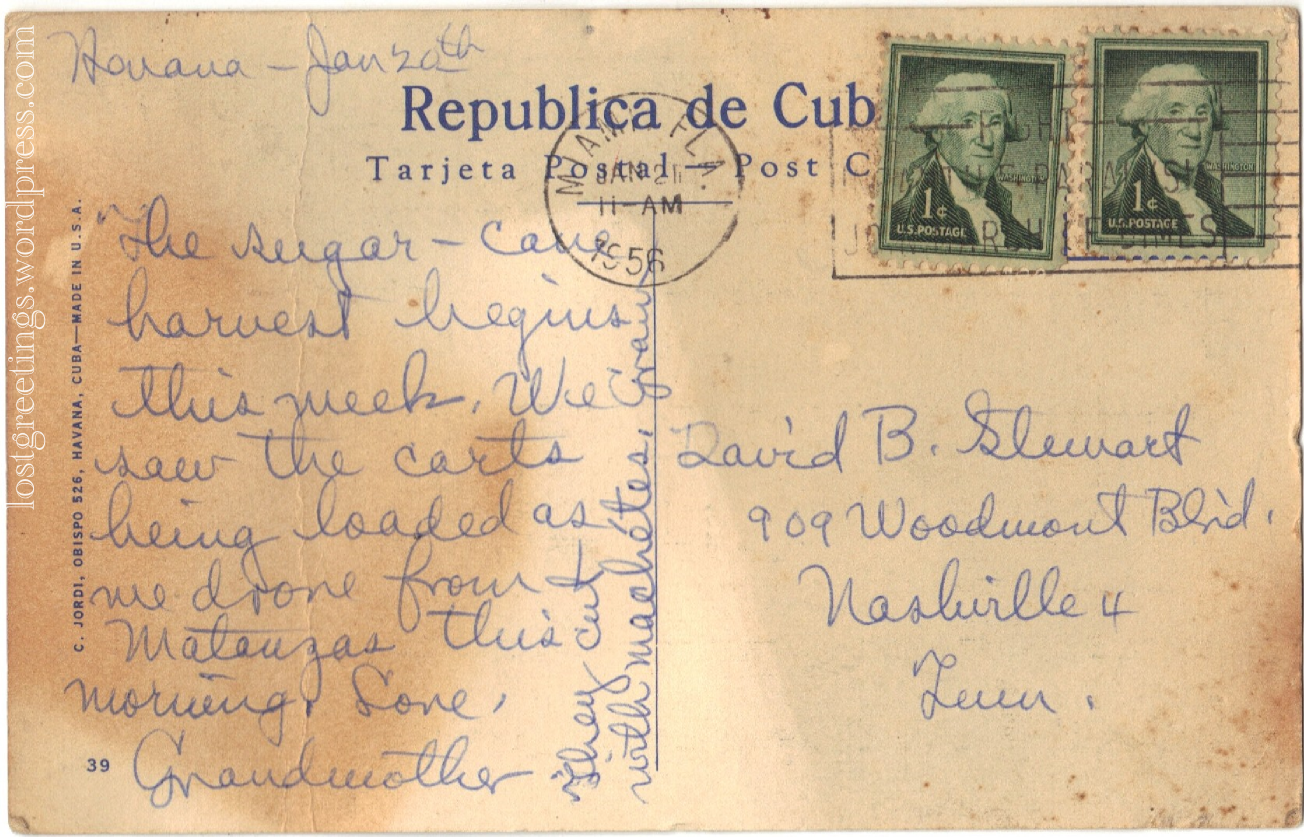 1956 Cuba message lg