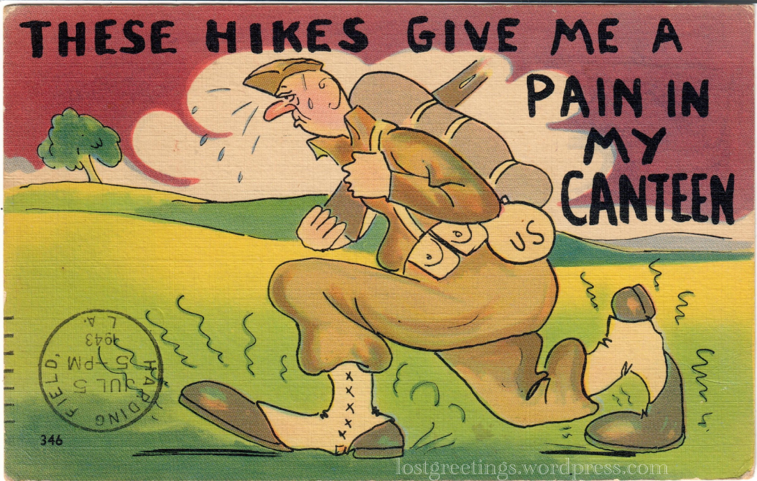 1943 Postcard Image - Camp Stewart Georgia lg