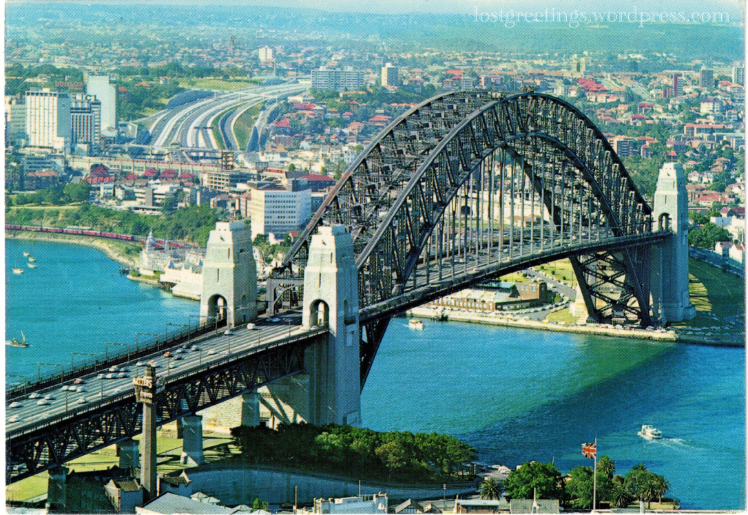 1971 Travel Postcard Image - Sydney, Australia lg