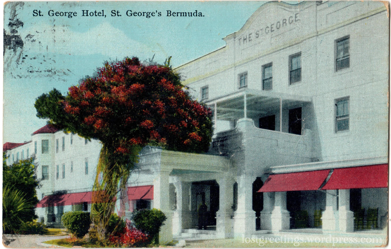 St George's, Bermuda APO 802 - 1941 Postcard lg