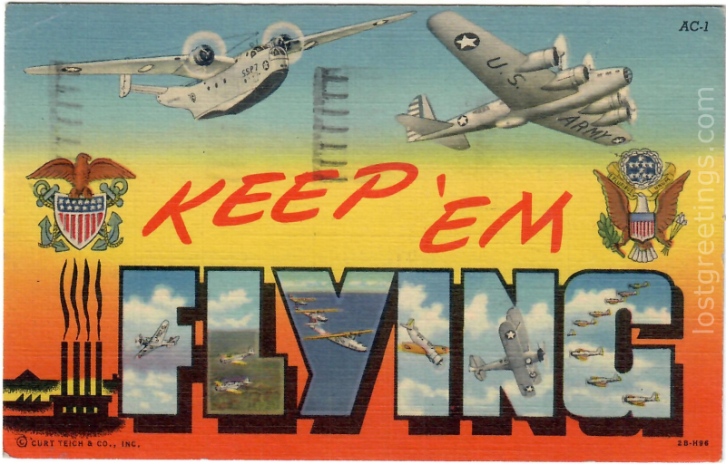 Atlantic City, NY 1945 Keep 'em Flying Air Corps Image lg